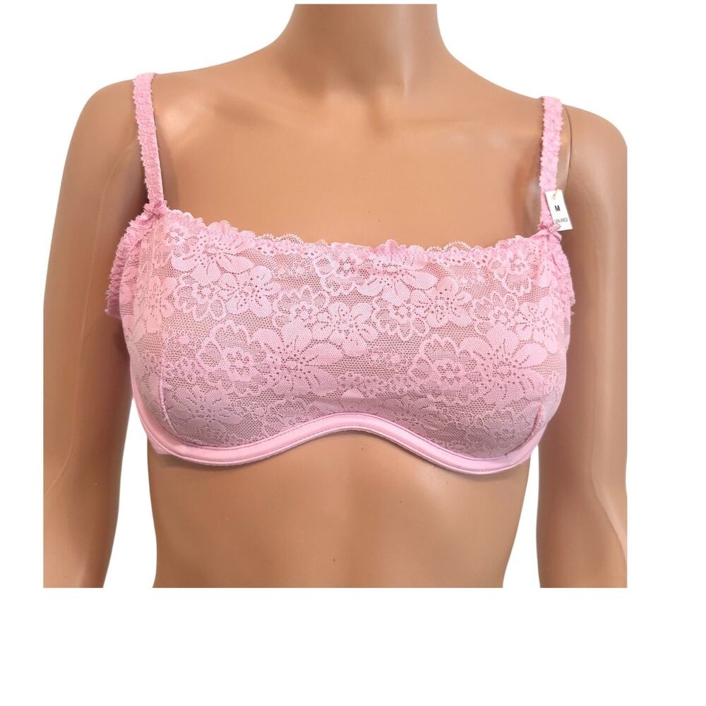 PINK Victoria’s Secret medium Wink unlined lace scoop bra BC3 3212